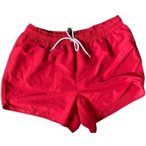 ASOS Red Swim Shorts Trunks Size 34